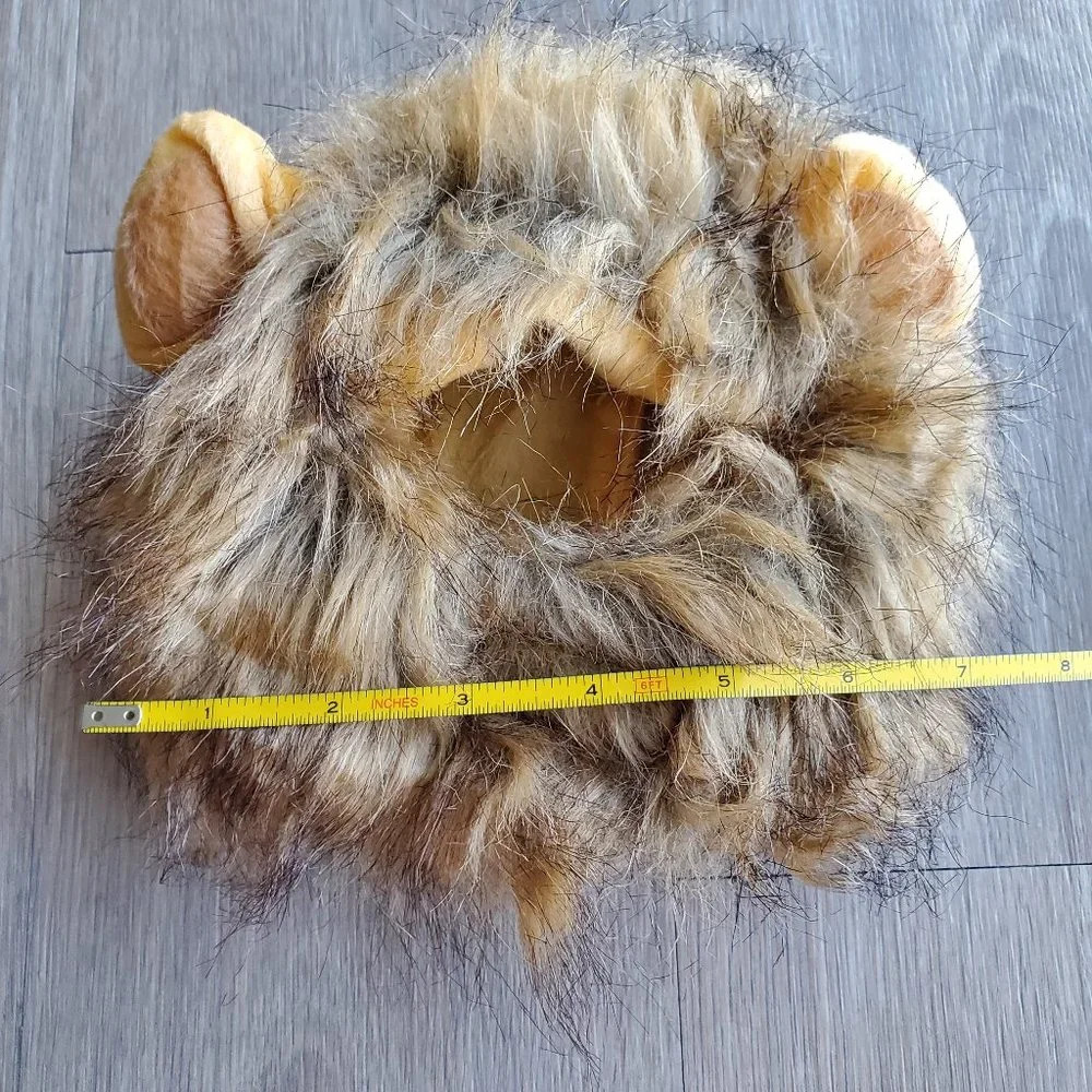 Lion Mane Costume for Cat with Velcro fastener